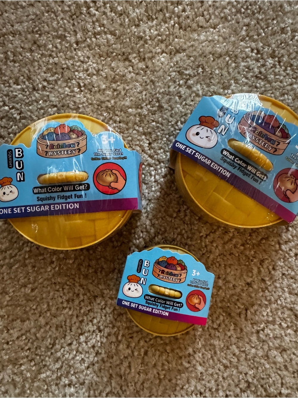 NWT Dumpling Squishy Buns – (Three Set Sugar Edition)